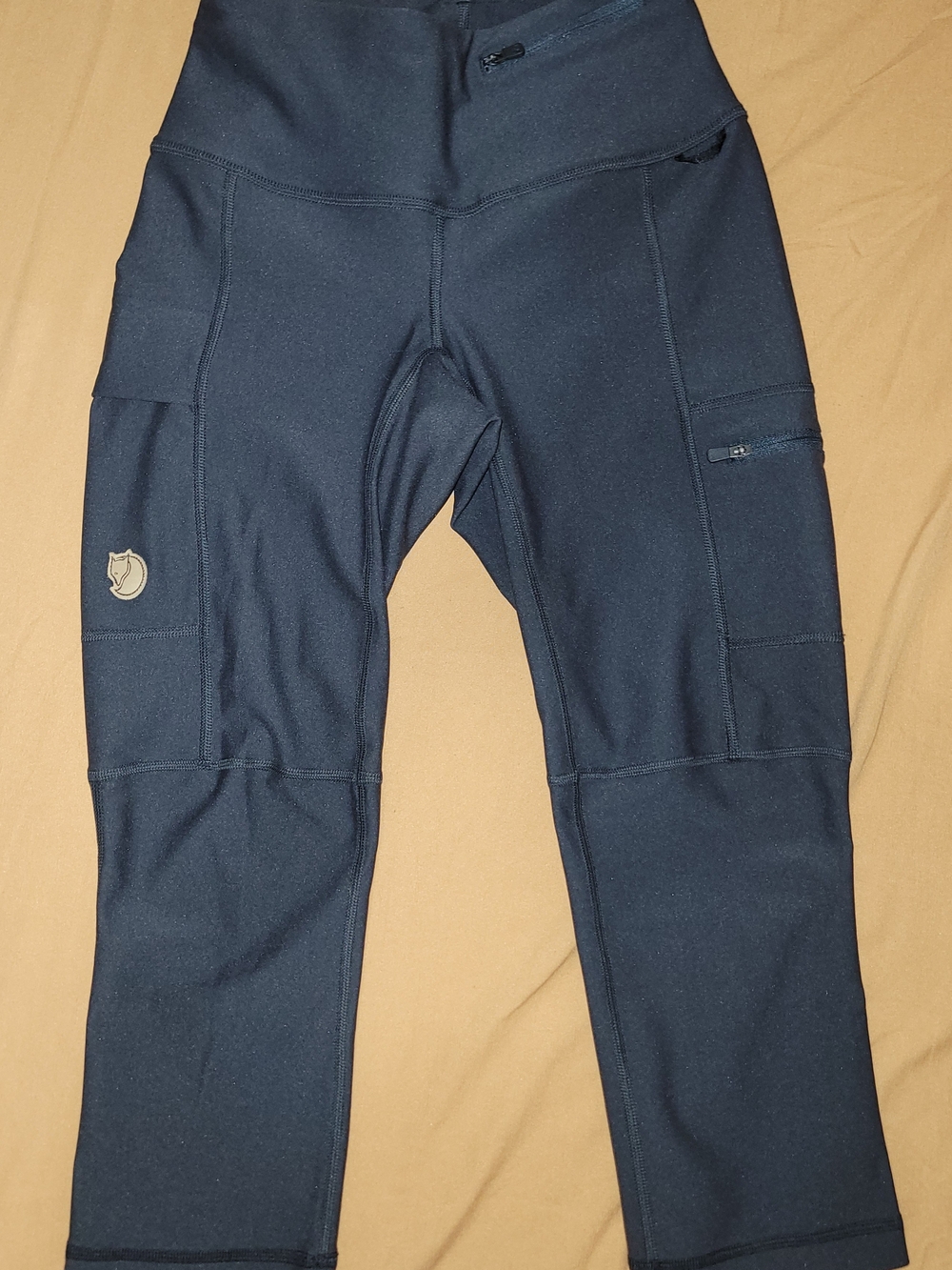 Fjallraven Abisko Trekking Cropped Tights 3/4 Womens Dark Grey Sz XS